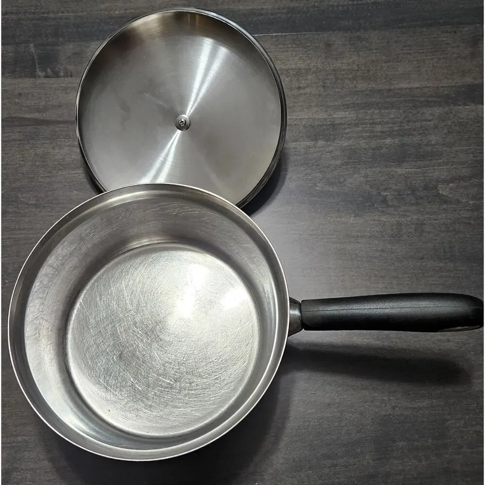 Revere Ware Si-09b 2 Qt Stainless Steel Sauce Pan & Lid